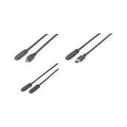 Thumbnail - Shiverpeaks S CONN maximum connectivity FireWire-Anschlusskabel, IEEE 1394B Kabel, 9-pol Stecker auf 1394B 9-pol (1.80 m...
