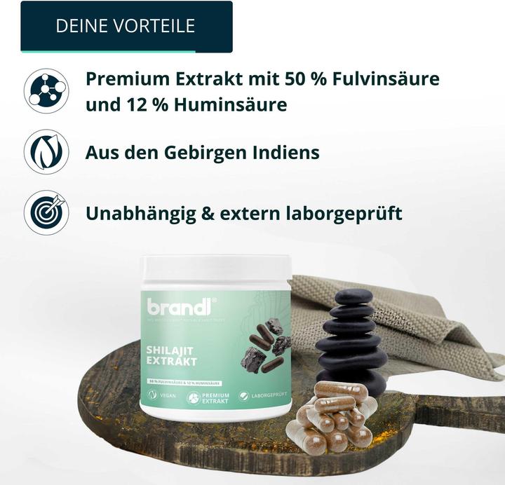 Produktbild Brandl Shilajit Extrakt (120 Stk., Kapseln, 75 g)