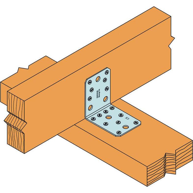Thumbnail - Simpson Sst, Baubeschläge + Holzverbinder, Winkelverbinder Typ 70 (Winkelverbinder, 100 Stk.)