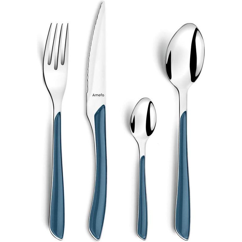 Amefa Besteck Eclat Marineblau Metall (24 pcs), Besteck, Blau