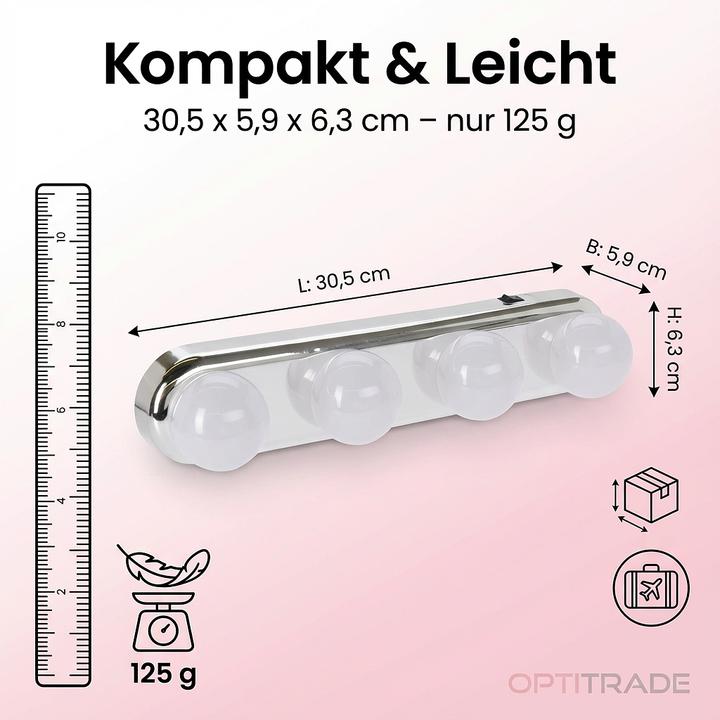 Produktbild Spiegelleuchte Mit 4 Lichtern