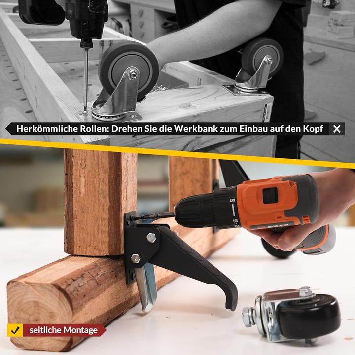 Produktbild Holkie Schwerlastrollen-Set (315 kg)