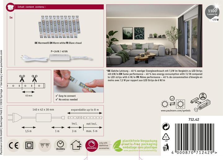 Actual product image Paulmann MaxLED 1000 Basisset (Warm white, 300 cm, Indoor)