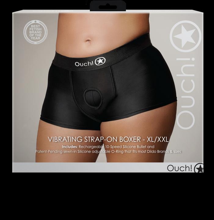 Productafbeelding Ouch! Vibrerende Strap-on Boxer - XL/XXL