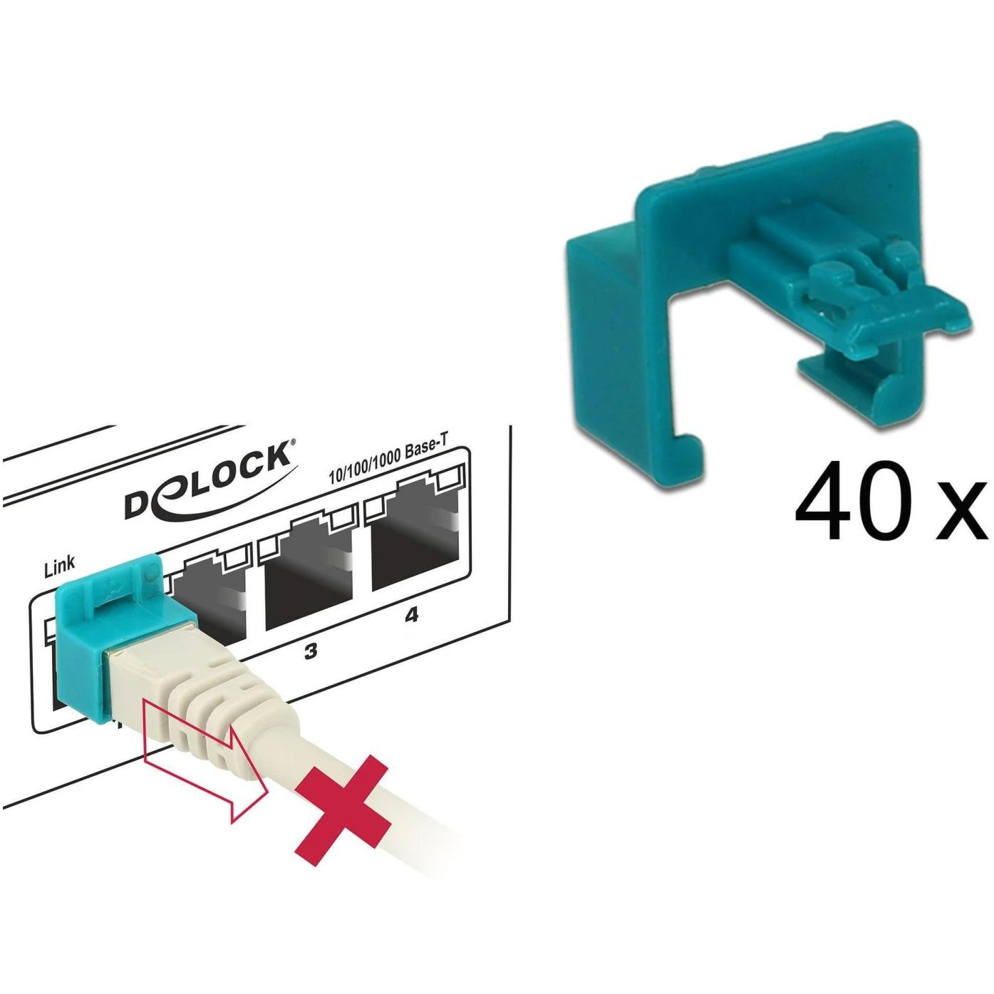 Thumbnail - Delock RJ45 Verriegelungs Clips 40er Set (Kabel Zubehör), Netzwerk Zubehör