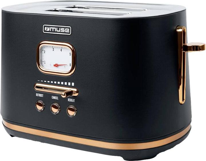 Produktbild Muse MS130 BC Edelstahl Toaster schwarz