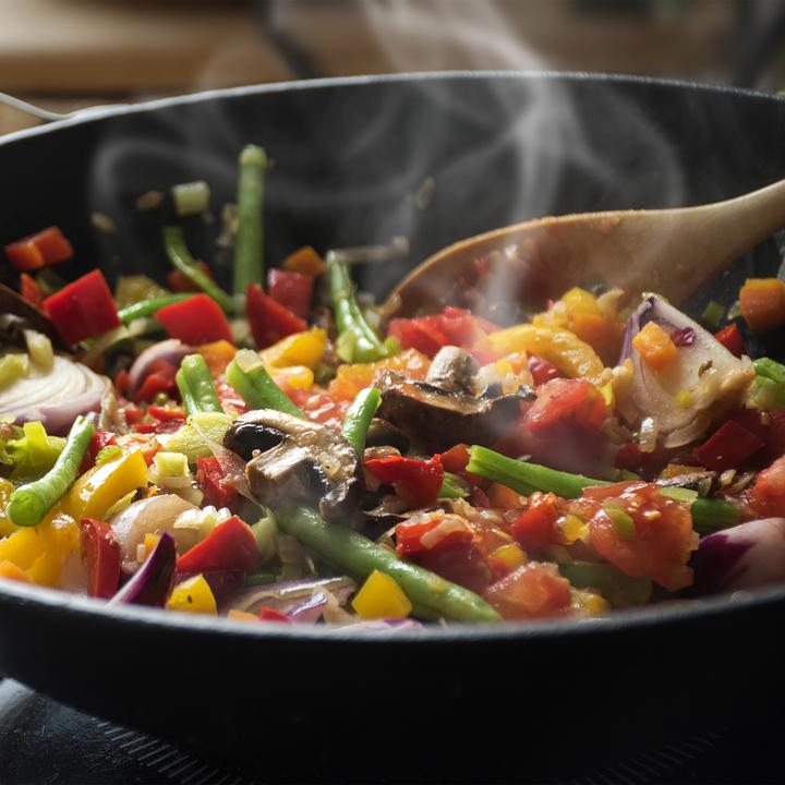 Actual product image Relaxdays Wok pan (30 cm, Wok, Cast aluminium)