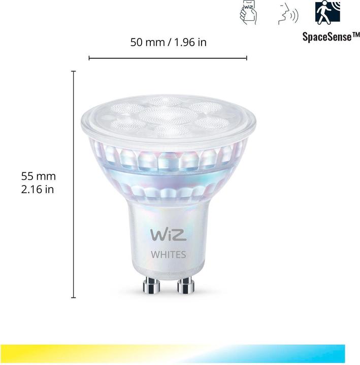 Image du produit WiZ Spot (GU10, 4.70 W, 345 lm, 1 x, F)