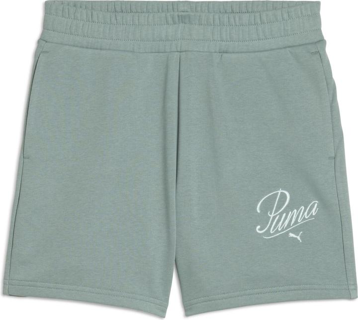Actual product image Puma ESS SCRIPT High-Waist Shorts 5" (M)