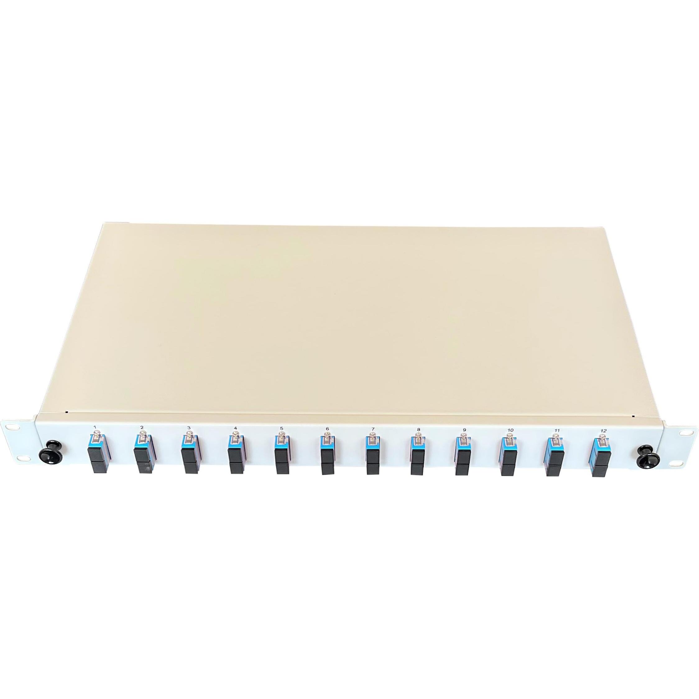 Paschke Spleissbox ausziehbar 19" 12x SCd OS2 BL 443804-12SA, Server Zubehör, Blau