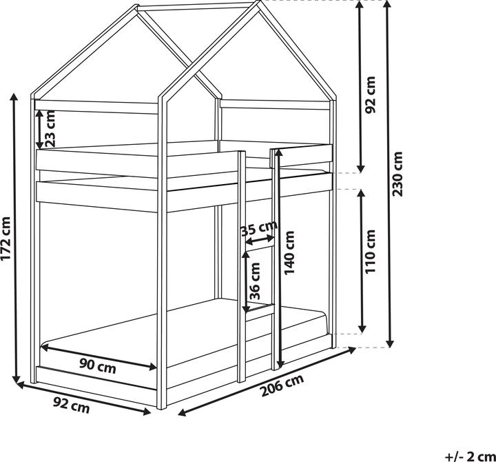 Actual product image Beliani Labatut (90x200)