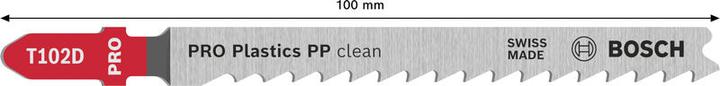 Produktbild Bosch Professional Zubehör PRO Plastics PP clean T102D Stichsägeblatt, 100 mm, 5-tlg.