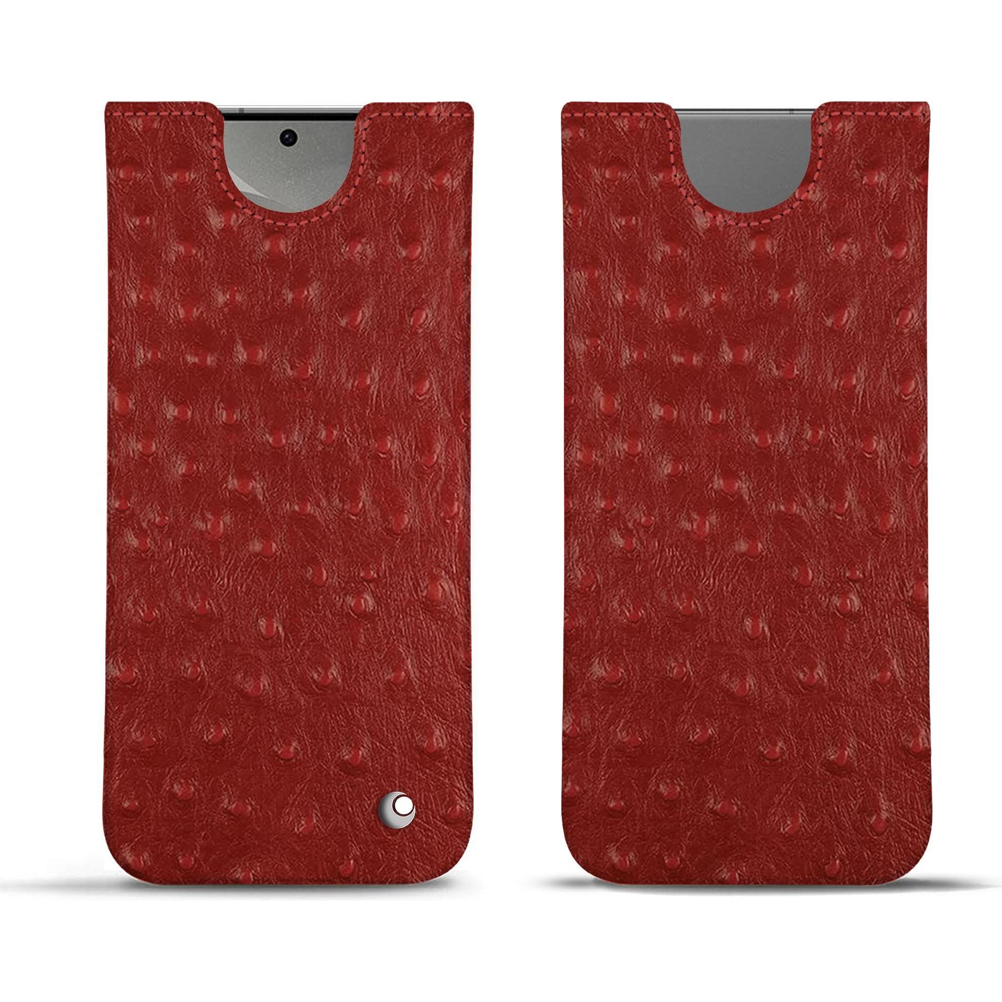 Noreve Lederschutzhülle (Samsung Galaxy S24), Smartphone Hülle, Rot