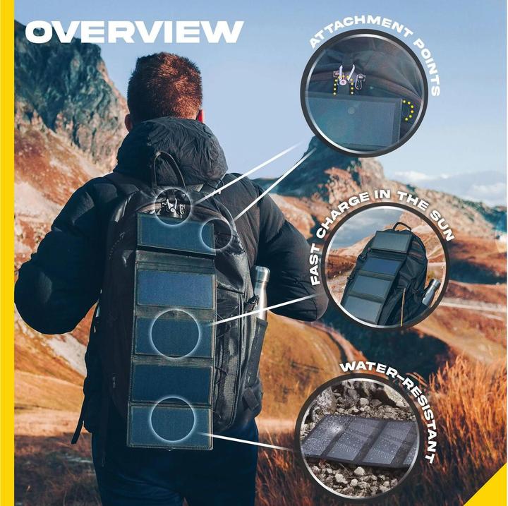 Image du produit Sunslice Batterie solaire portable 8W "Electron" (10000000 mAh, 8 W, 20 Wh)