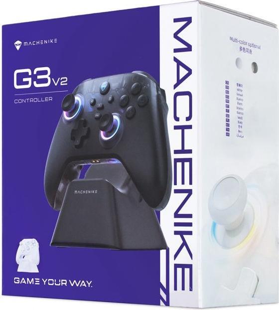 Produktbild Machenike G3 V2 Kabelloser Gamecontroller mit Ladestation – Weiss (Android, iOS, Switch, Windows)