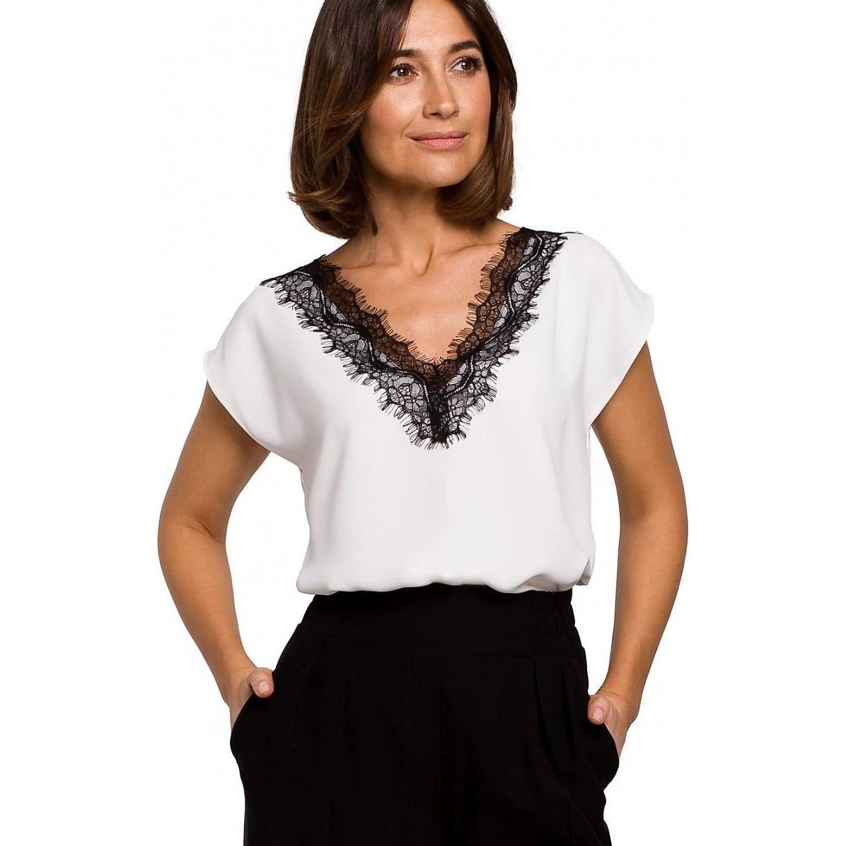 Stylove, Bluse, Bluse, Beige, (XL)