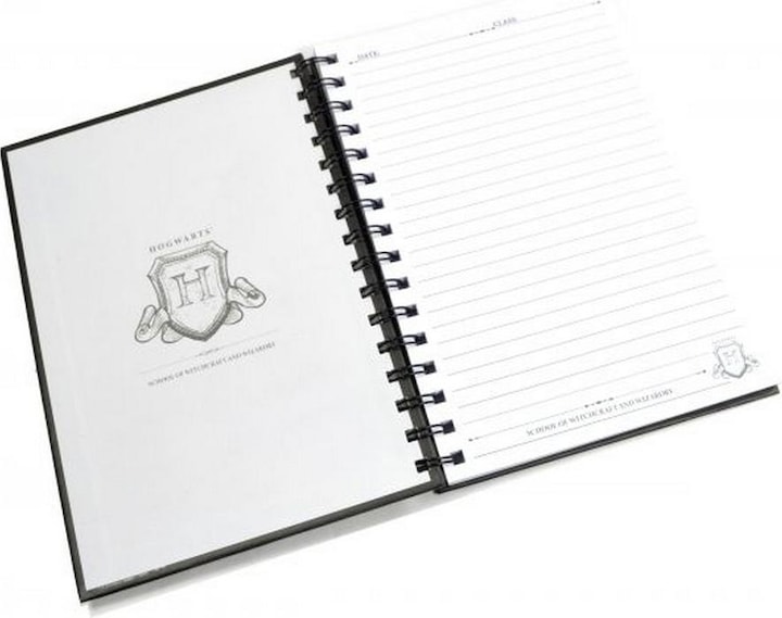 Actual product image Wirebound Hogwarts A5 notebook (A5, Lined, Hardcover)