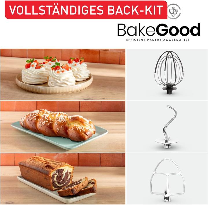 Immagine prodotto Tefal QB525B38 Bake Partner - robot da cucina - 1100 W (QB525B38) (1100 W, 4.60 l)