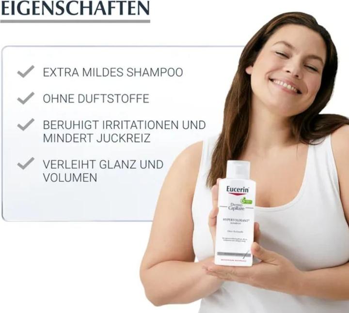 Actual product image Eucerin Hypertolerant (Liquid shampoo, 250 ml)