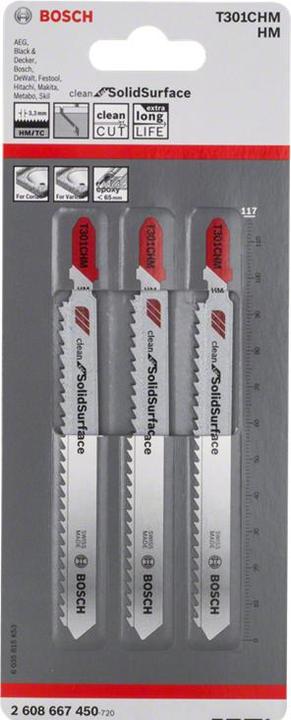 Produktbild Bosch Professional Zubehör Stichsägeblatt T 301 CHM, Clea