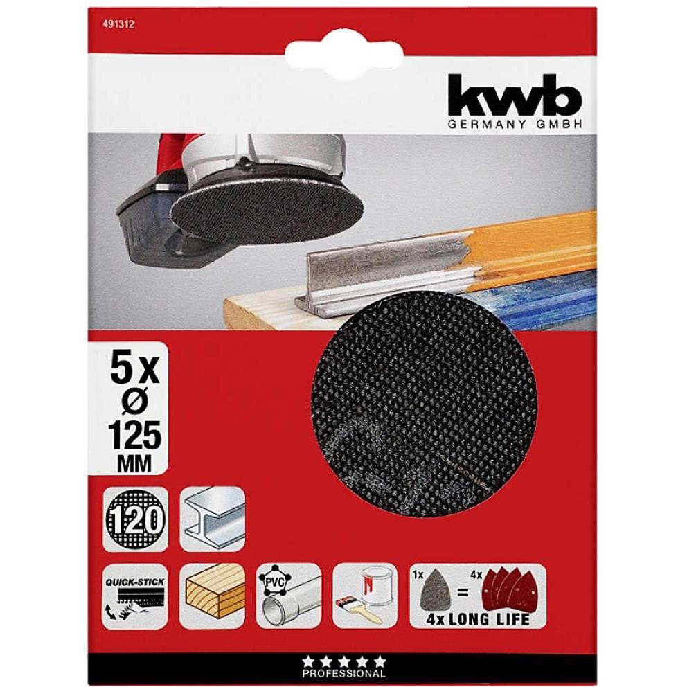 Thumbnail - kwb, Schleifmittel, Quick-Stick Scheiben Gitterleinen 150 K220 (220)