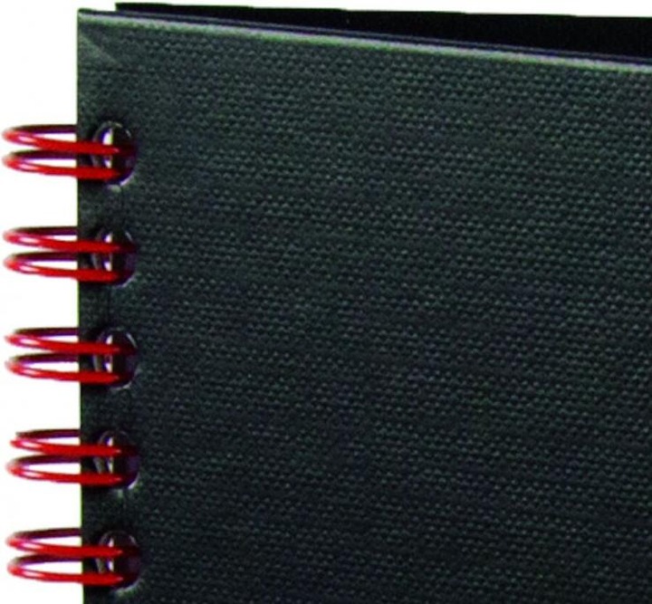 Actual product image Oxford Spiral book Black 'n Red (A4, Lined, Hardcover)