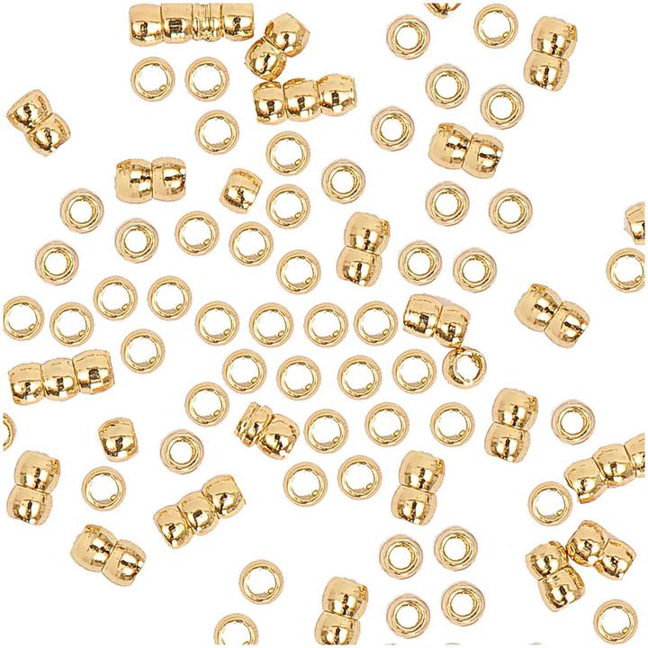 Produktbild Rico Quetschperle Gold 2mm