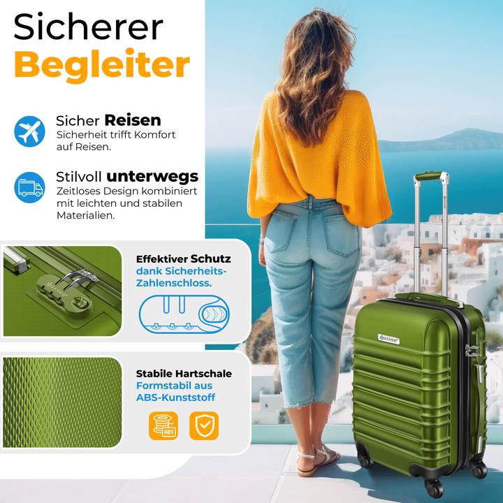 Image du produit Kesser 4tlg. Hartschalenkofferset Hartschalenkoffer Reisekoffer Set (25 l)