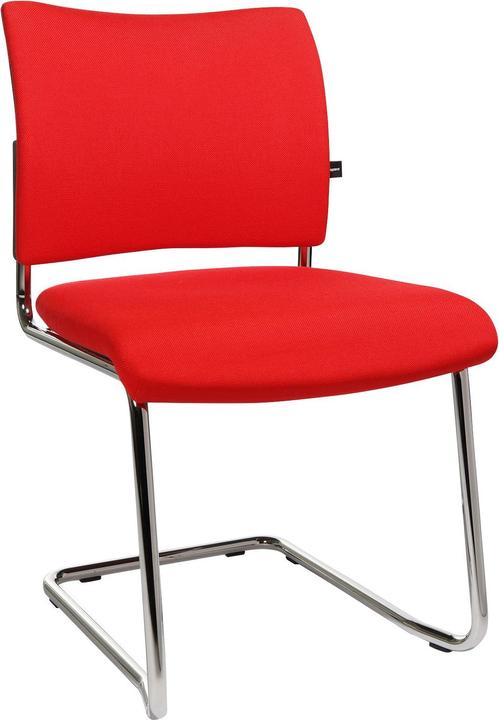 Immagine prodotto Topstar Freischwinger SEAT POINT, Netz oder Polster, ohne Armlehnen, stapelbar, im 2er-Set