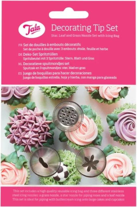Actual product image Tala 3er Set Tüllen Rund (Nozzle, Piping bag set)