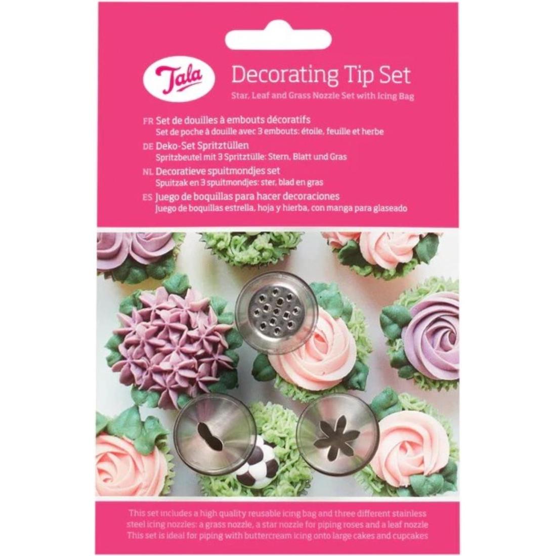 Tala 3er Set Tüllen Rund, Sac à poche