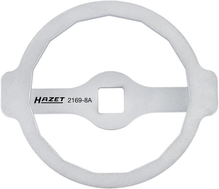 Produktbild HAZET Ölfilter-Schlüssel 2169-8A ∙ Vierkant12,5 mm (1/2 Zoll) ∙ Aussen 15-kant Profil ∙ 105 mm