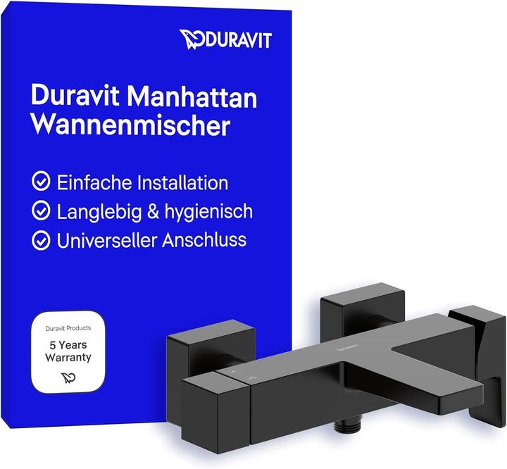 Actual product image Duravit Manhattan single lever bath mixer exposed, projection 196 mm, consumer 2, MH5230000