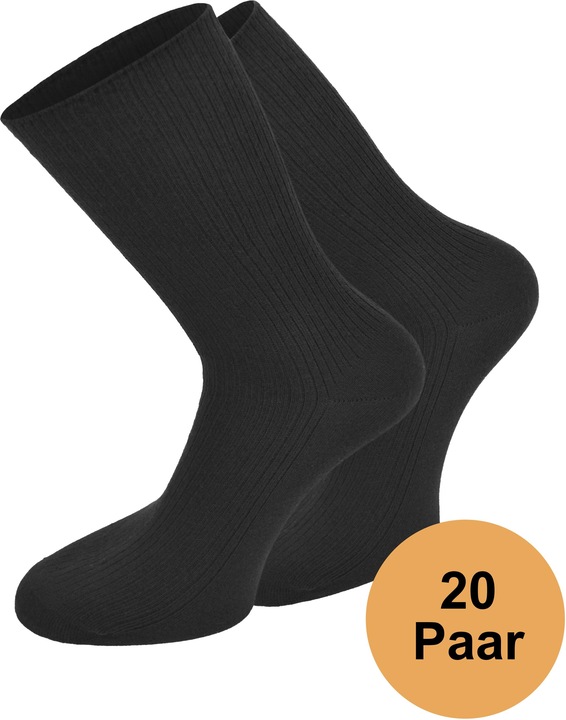 Produktbild Normani 20 Paar Socken Unisex Business Socks Baumwollsocken Berufssocken - 9685 (20er Pack, 35 - 38)