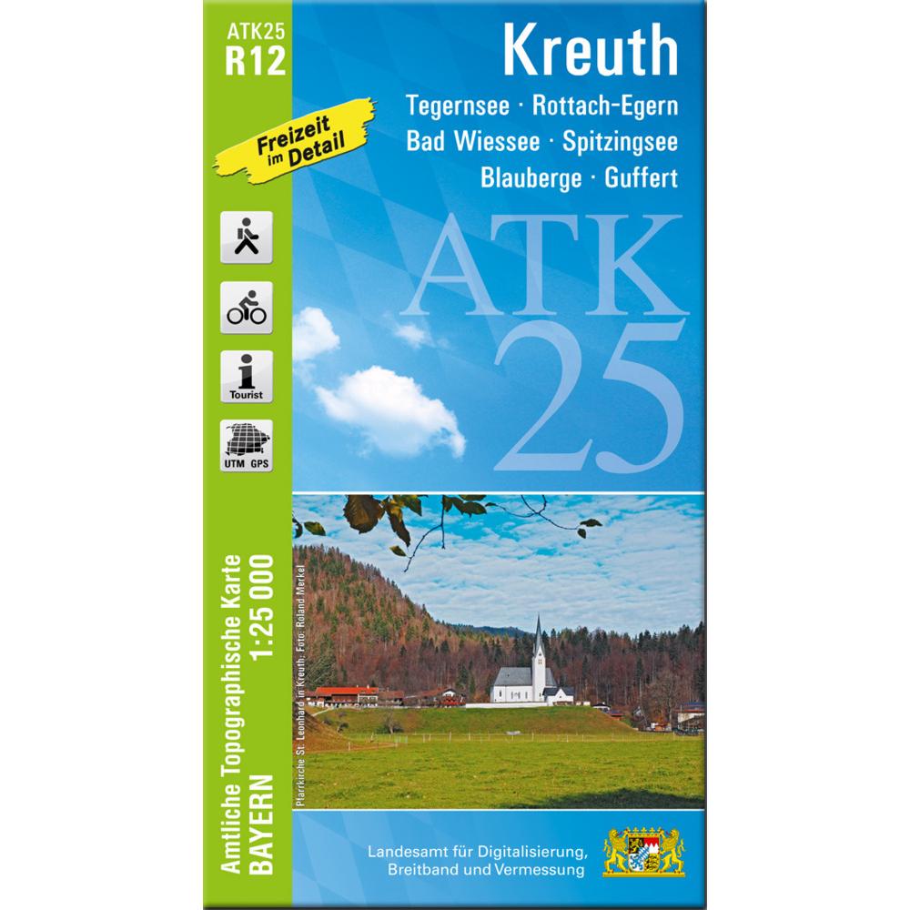 ATK25-R12 Kreuth (Amtliche Topographisc, Landkarte