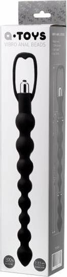 Produktbild Toyfa A-TOYS, Anal-Vibrationskette, Silikon, Schwarz, 34 cm
