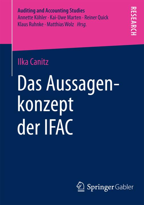 Produktbild Das Aussagenkonzept der IFAC (Ilka Canitz, 2013)