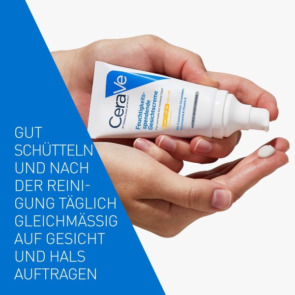 Actual product image CeraVe Moisturizing Facial Lotion (52 ml, 24h cream, SPF 50)