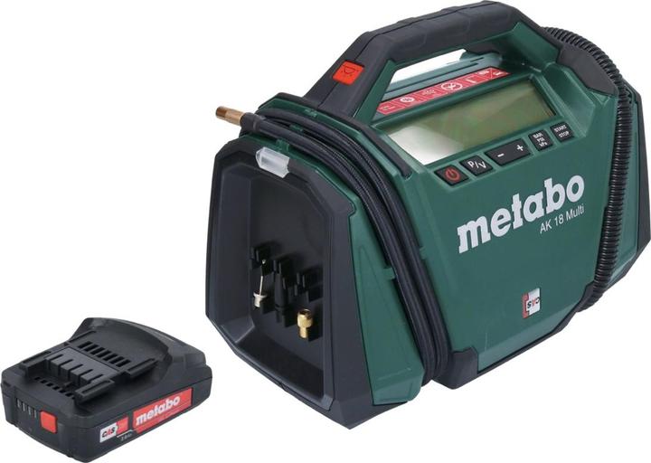 Image du produit Metabo AK 18 Multi Compresseur sur batterie 18 V 11 bar + 1x batterie 2,0 Ah - sans chargeur