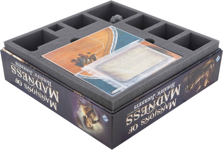 Produktbild Feldherr AF27SET - Schaumstoff-Set für Villen des Wahnsinns (2. Edition): Grauenvolle Reisen, Brettspielbox