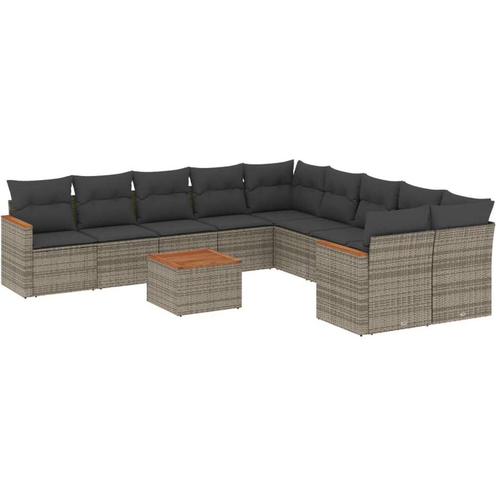 VidaXL, Gartenlounge, 10-tlg. Garten-Lounge-Set mit Kissen