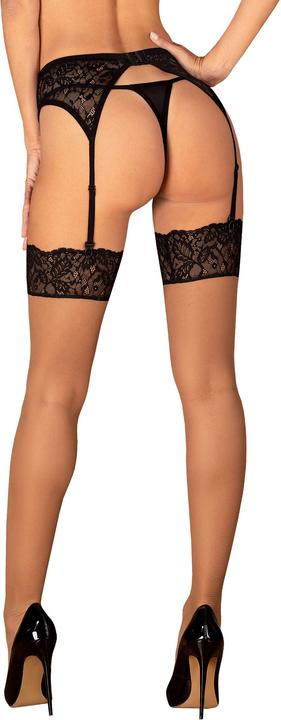 Actual product image Obsessive Bellastia Strapsstrümpfe Schwarz (M, L)