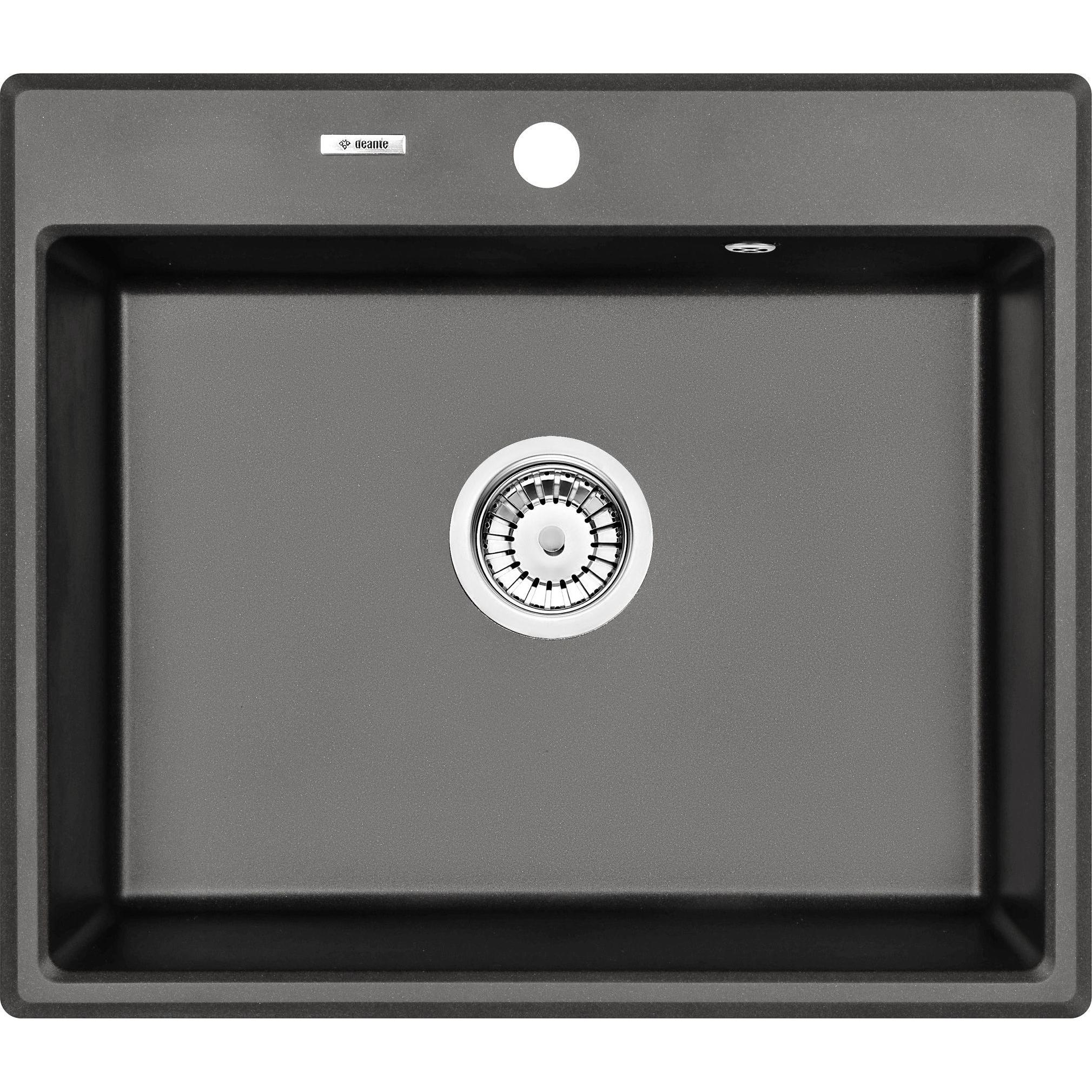 Deante Grigio Lavello, Zlewozmywak Andante 1 Komorowy (Zqn T103) (Lavello Montato)