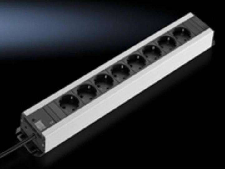 Produktbild Rittal Socket Strip (8 x, CEE 7/3, 2 m)