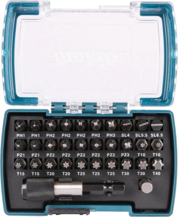 Produktbild Makita SCREWBIT SET 32-PCS (PH2, T40, PZ2, PH1, T10, T15, PZ1, T20, PH3, PZ3, T25, T30)