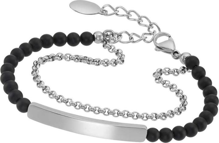 Image du produit Bijouteria Bracelet (20 cm, Acier inoxydable, Agate)