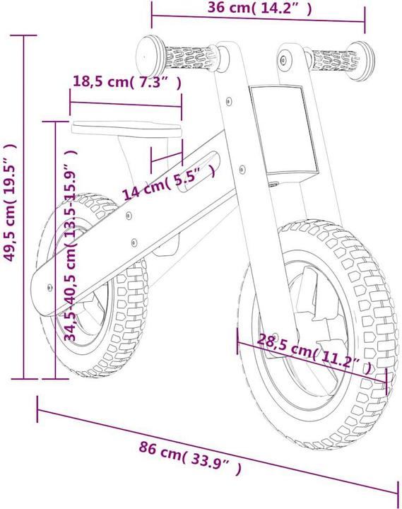 Image du produit vidaXL Laufrad (11.22")