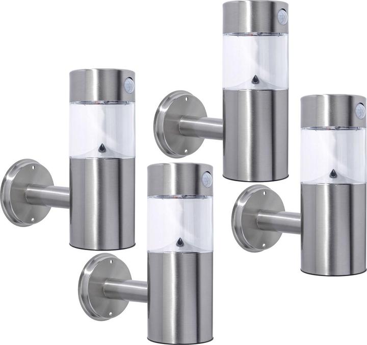 Actual product image Childhome Set of 4 LED wall light, solar-powered with motion detector, IP44 outdoor light (100 lm, IP44)