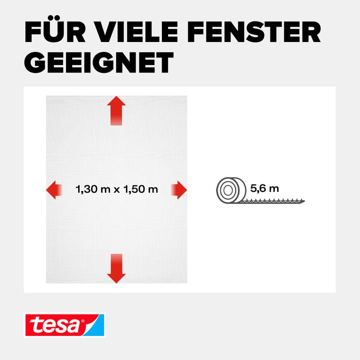 Actual product image tesa Fly screen window, white (130 x 150 cm)