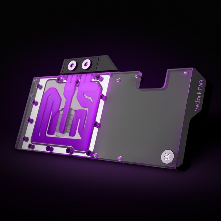 Actual product image EKWB EK Quantum Vector FTW3 RTX 3070 Ti D-RGB - Nickel + Acrylic